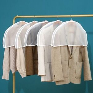 Shoulder Covers Clear  2-Sets‎ of 3 Garment Protectors Closet Storage Clear